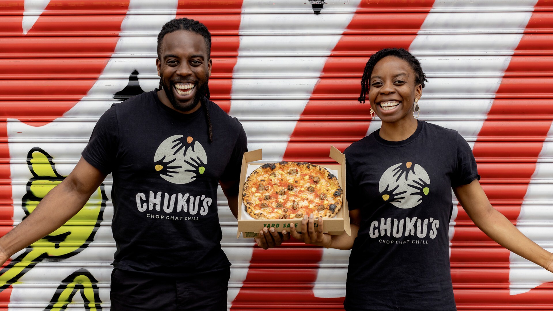 Chuku’s in Tottenham is teaming up with Yard Sale for a limited edition lamb and jollof pizza