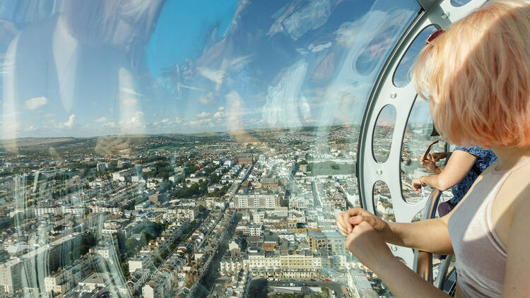 Take in immense sea views from the British Airways i360