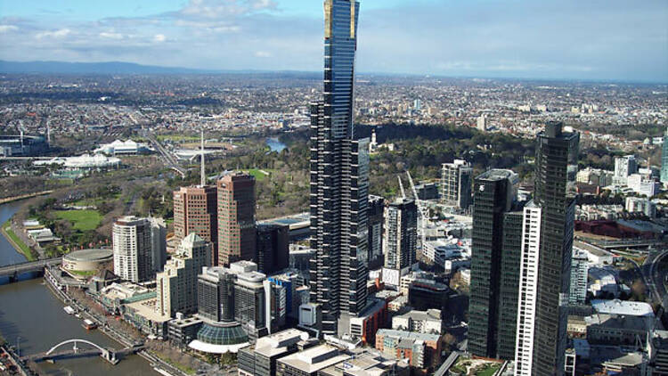 The Melbourne skyline. 