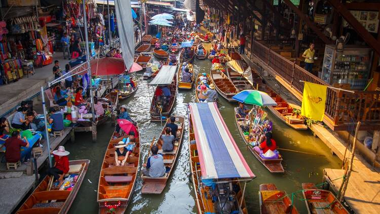 Damnoen Saduak Floating Market from "Twogether (2020, Episode 5)"