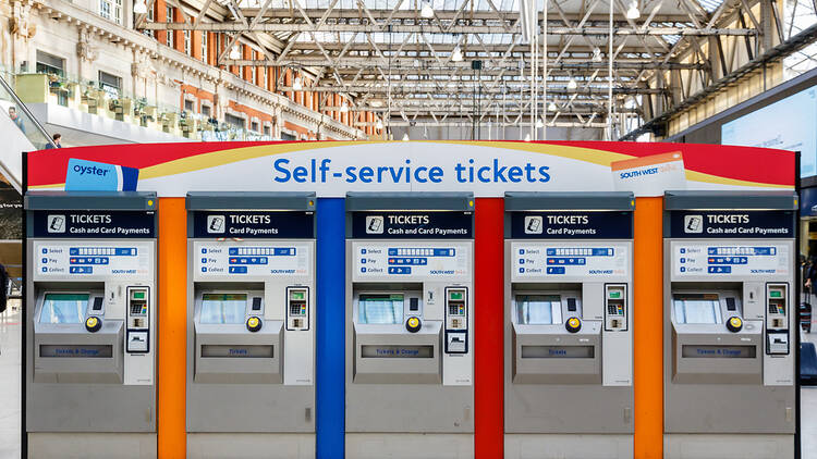 Ticket machines in London