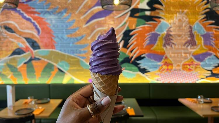 Purple Ube soft serve 