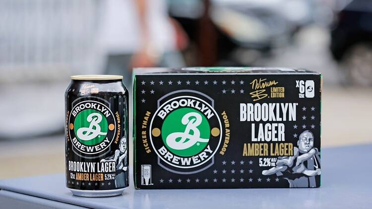 Limited-edition Brooklyn Lager featuring Notorious B.I.G