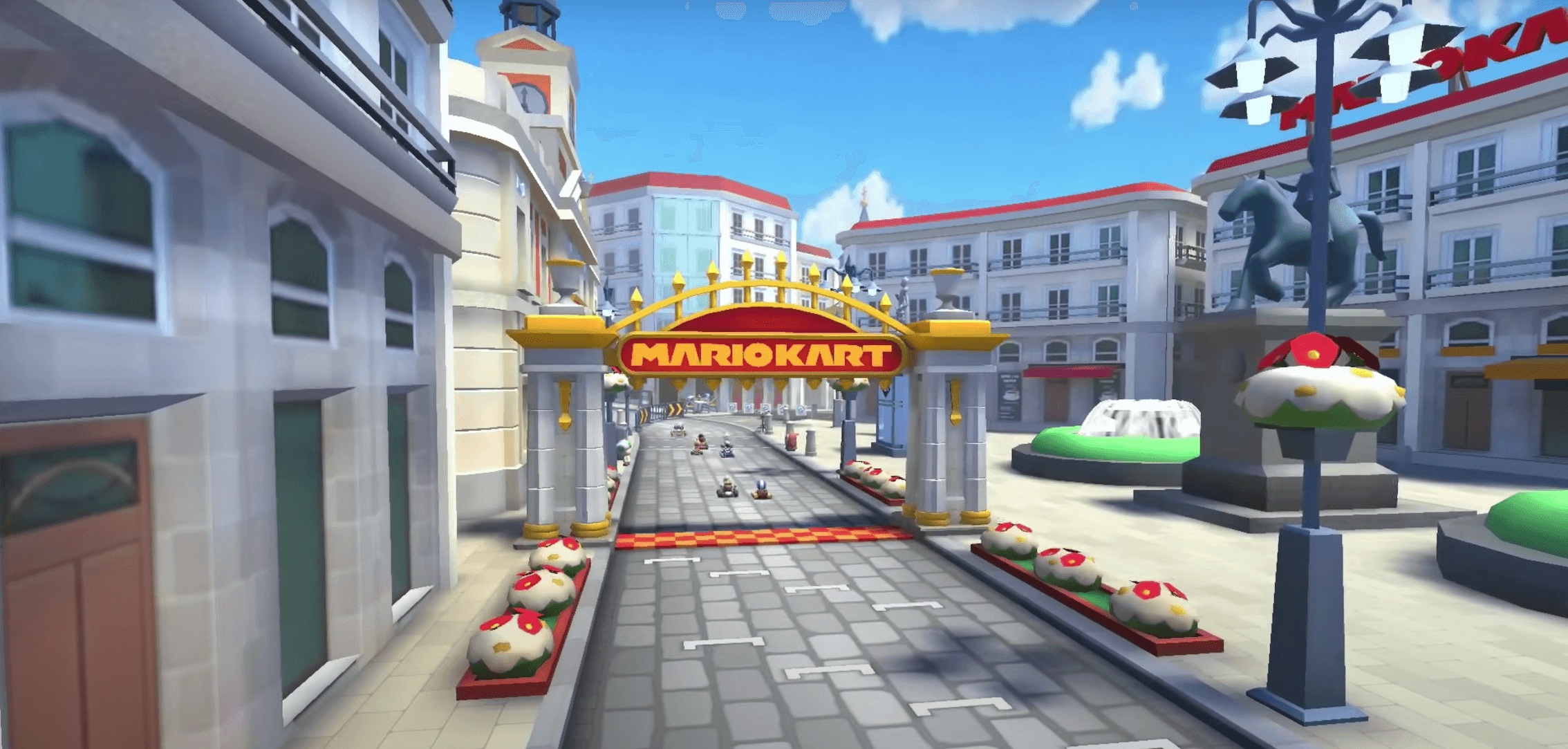 Mario Kart Tour tiene un escenario de carreras en Madrid: Paseo por Madrid.