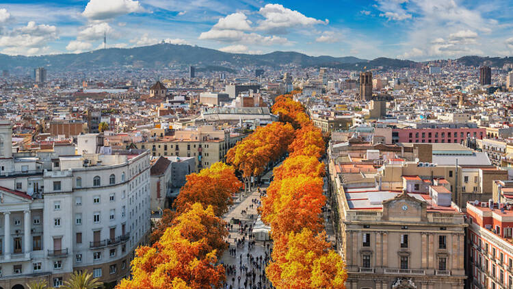 Barcelona in the autumn