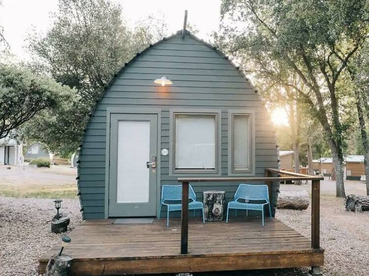 The micro-cabin glamping in Ahwahnee