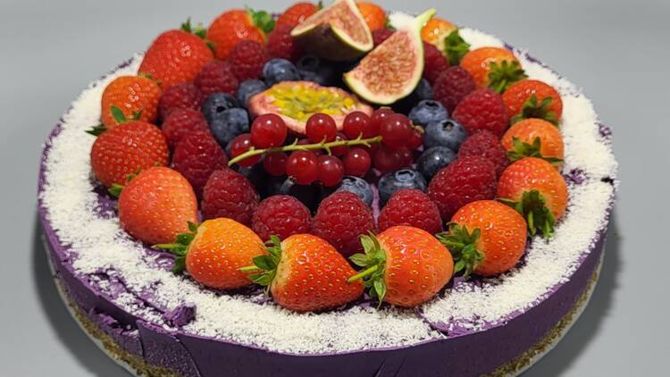 Even the cakes are visual masterpieces – and vegan