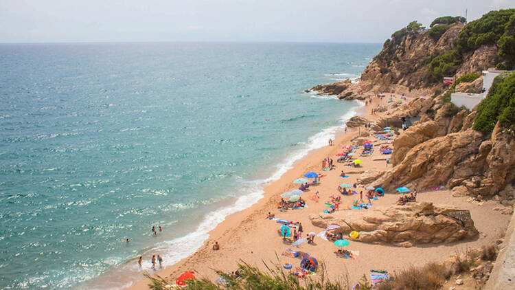 View of a beach in Catalonia