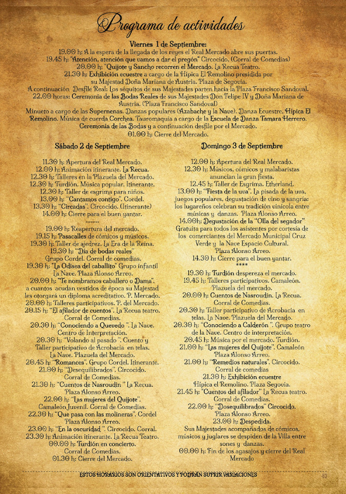 Fiestas Bodas de Felipe IV