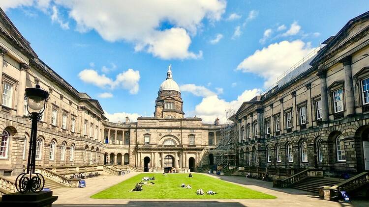 Edinburgh University lawn