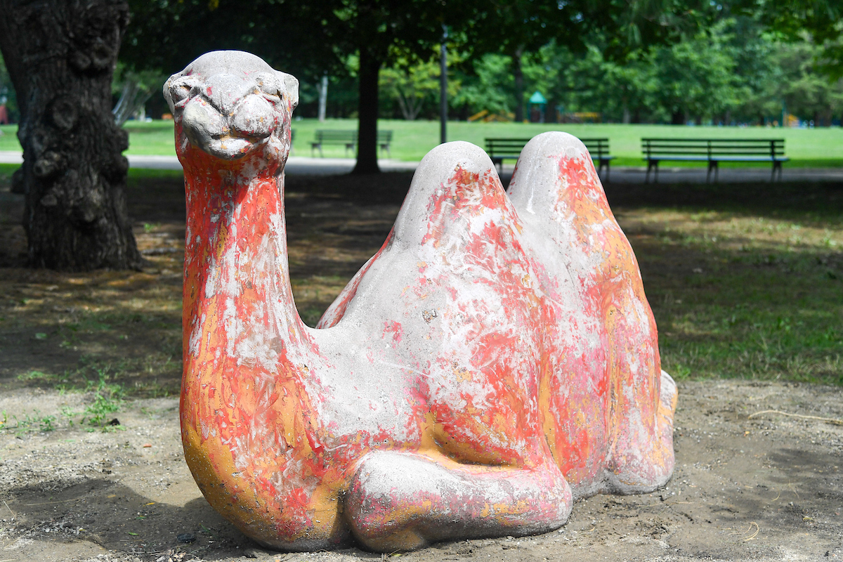 Camel playground animal at the Home for Retired Animals at Flushing Meadows Corona Park