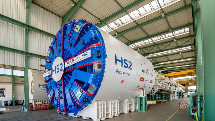Chiltern Tunnel Boring Machine Florence at the Herrenknect factory August 2020