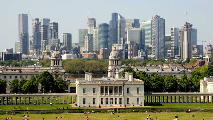 Isle of Dogs skyline from Greenwich