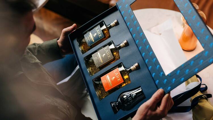 The ultimate whisky gift pack by Tasmania’s Lark Distillery, $160