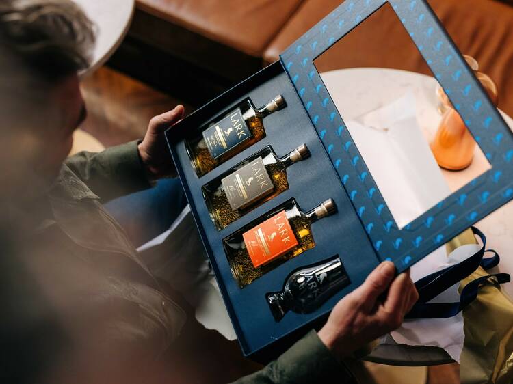 The ultimate whisky gift pack by Tasmania’s Lark Distillery, $160