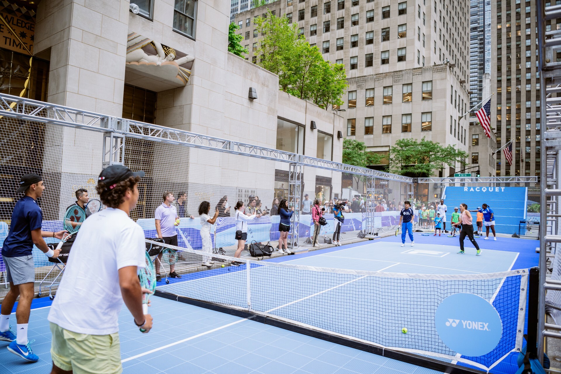 NYCs Rockefeller Center will have its own tennis court during the U.S