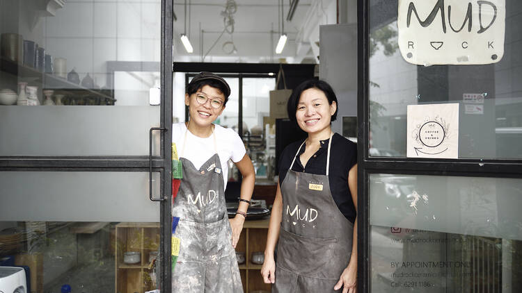 Founders Michelle Lim and Seok Har Ng of Mud Rock Ceramics 