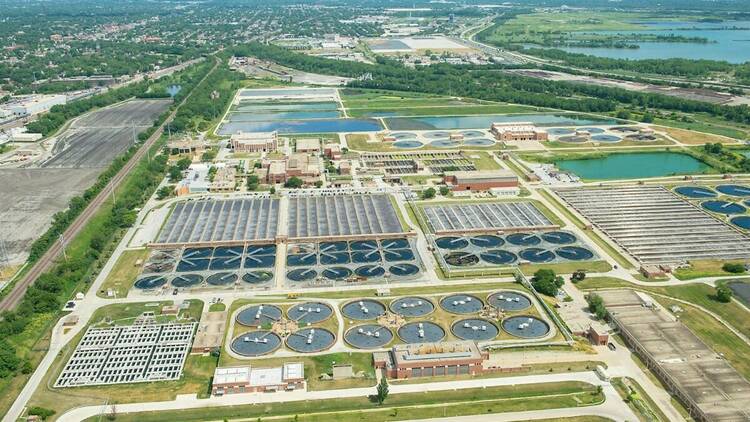 Tour one of the largest wastewater treatment plants in the world