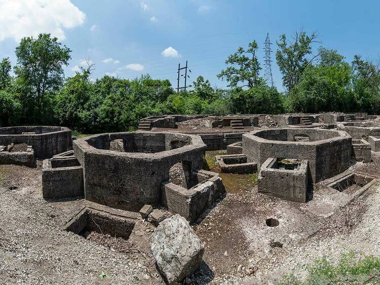 Explore the remnants of a once-thriving iron manufacturing site