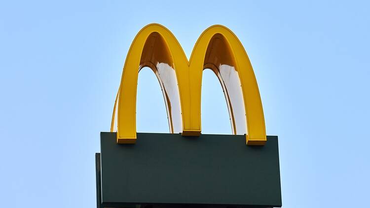 McDonald's logo at a restaurant