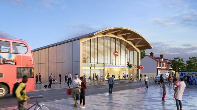 Colindale station upgrade in north London