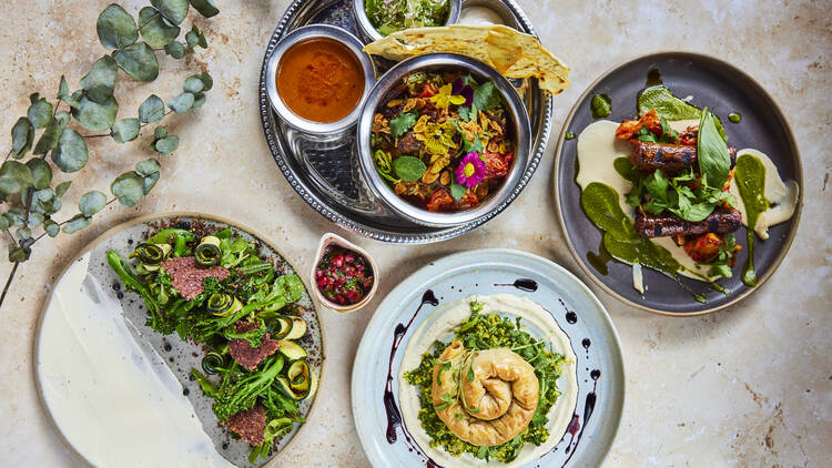 Several plates of food  (Photograph: Mallow )