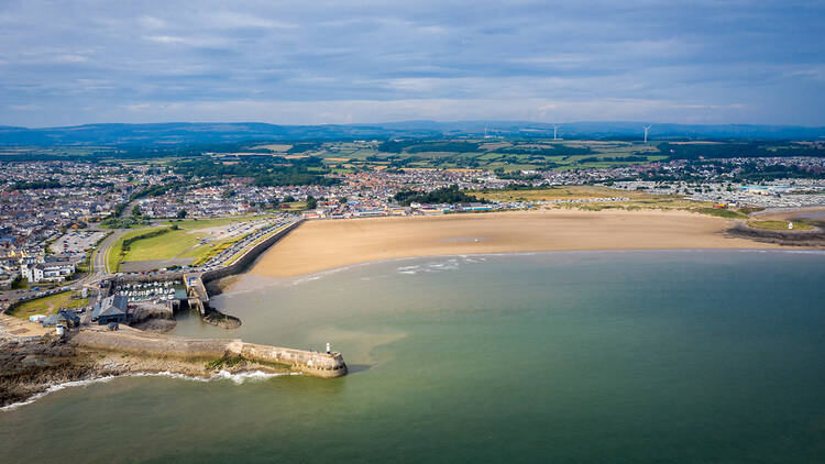 Porthcawl town in Wales, UK