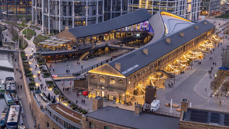 Arial view of Coal Drops Yard