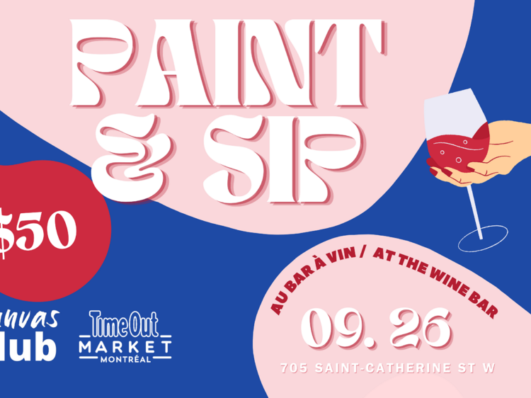 Une soirée « paint & sip » au centre-ville, avec vin et charcuterie inclus !