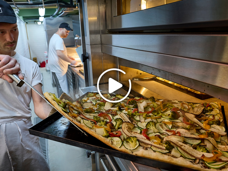 羅馬人氣長方形手切薄餅 Alice Pizza