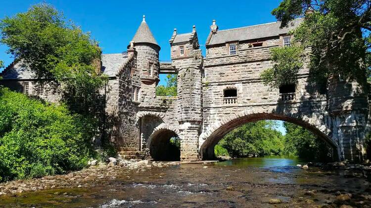Bridge castle Airbnb in Scotland