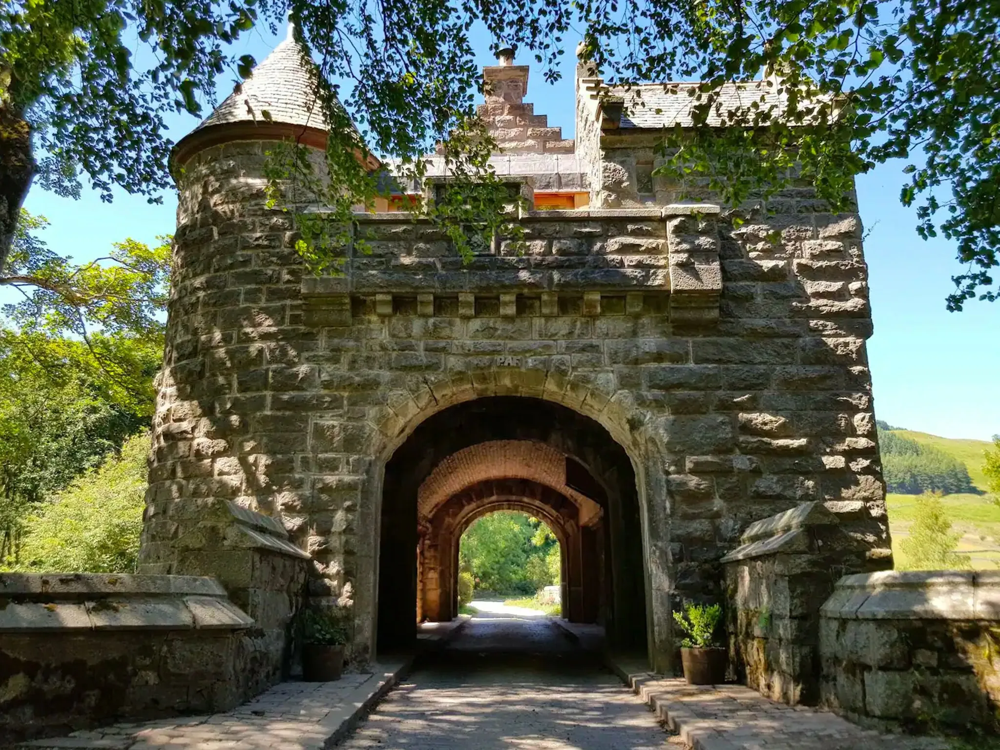 Bridge castle Airbnb in Scotland