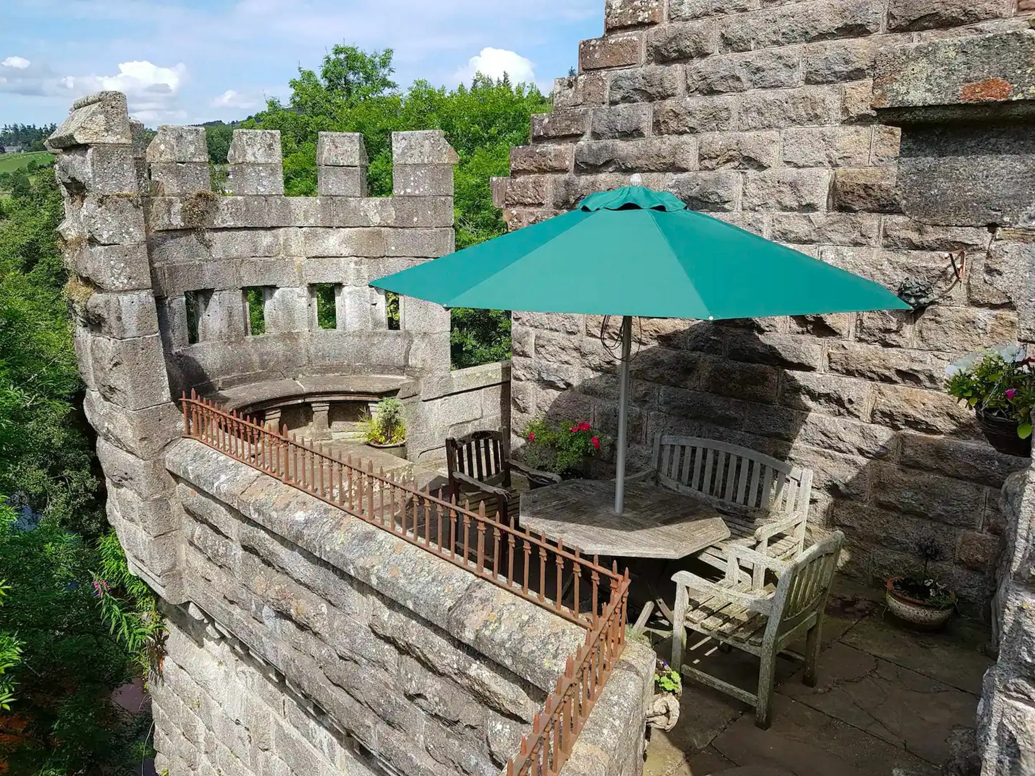 Bridge castle Airbnb in Scotland
