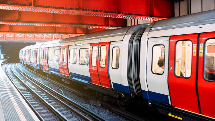 London Underground tube train, London