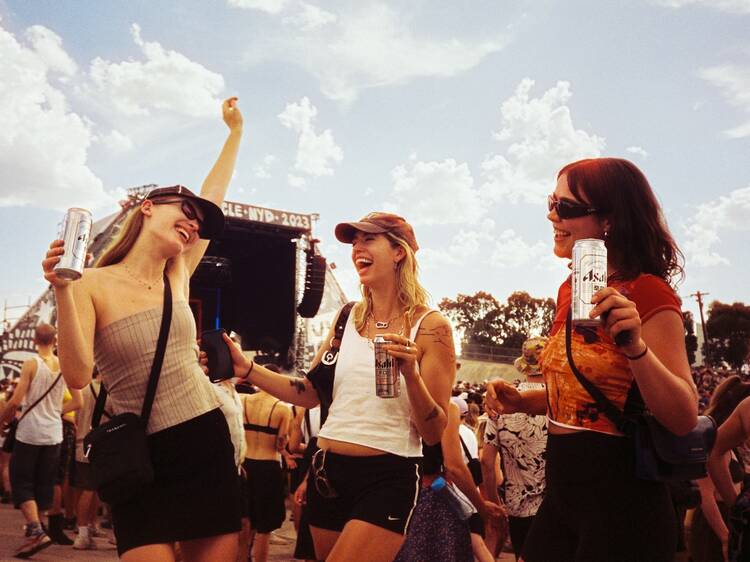 picture of girls dancing at sun cycle festival 