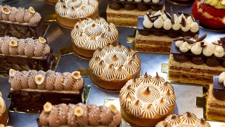 Cabinet of french desserts