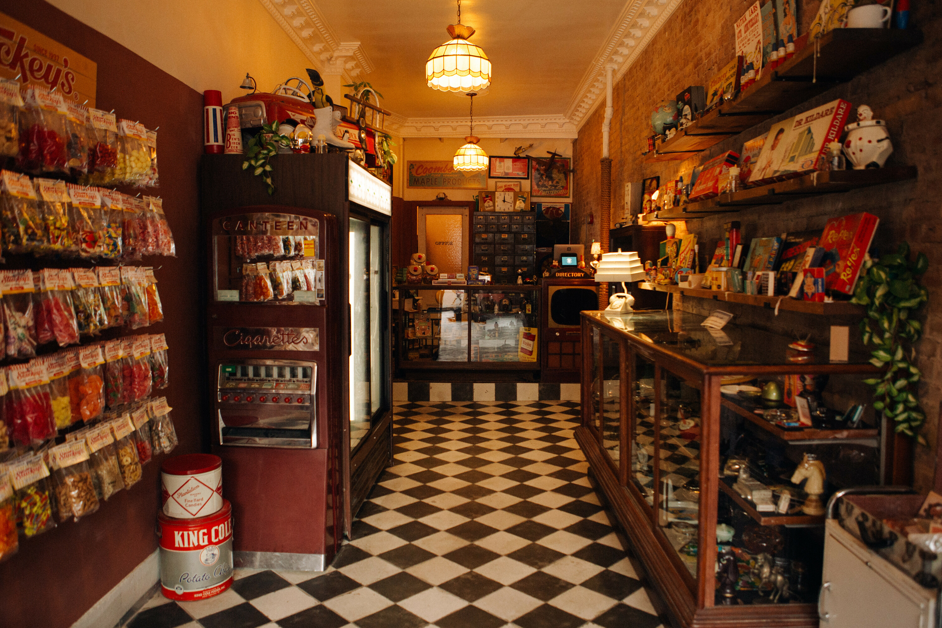 This Dimes Square candy store is actually an antique smoke shop