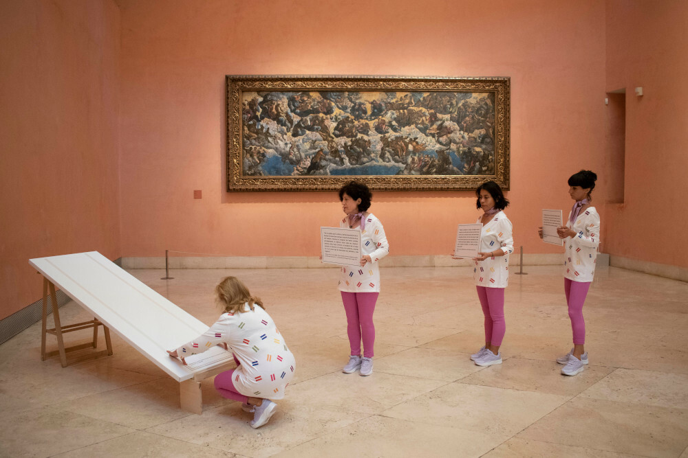 Karme LaHoz 'Sepelio'. Ciclo performances Museo Thyssen-Bornemisza