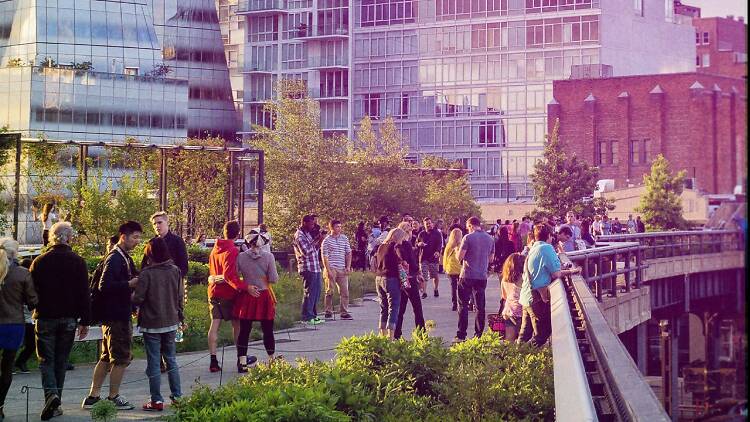 A photo featuring the Climate Science Fair at the High Line