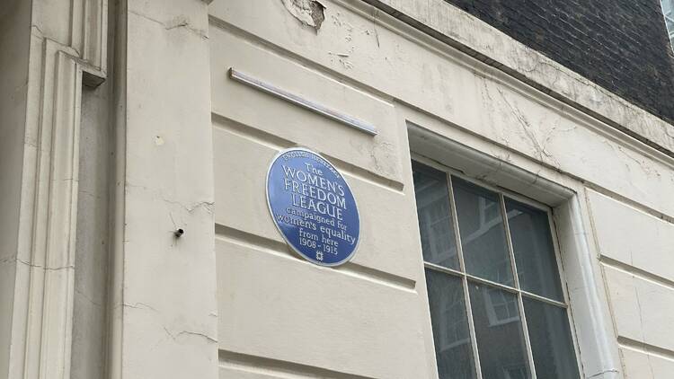 The Women's Freedom League, blue plaque