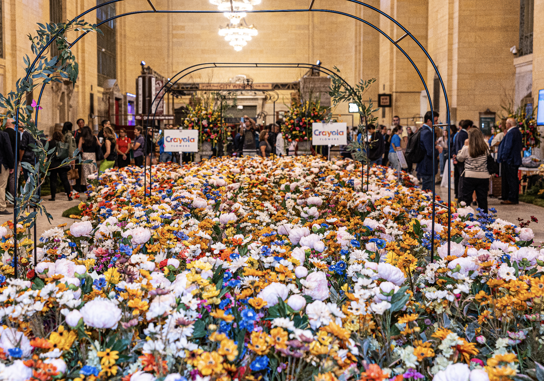 A giant garden of flowers just opened inside of Grand Central Terminal