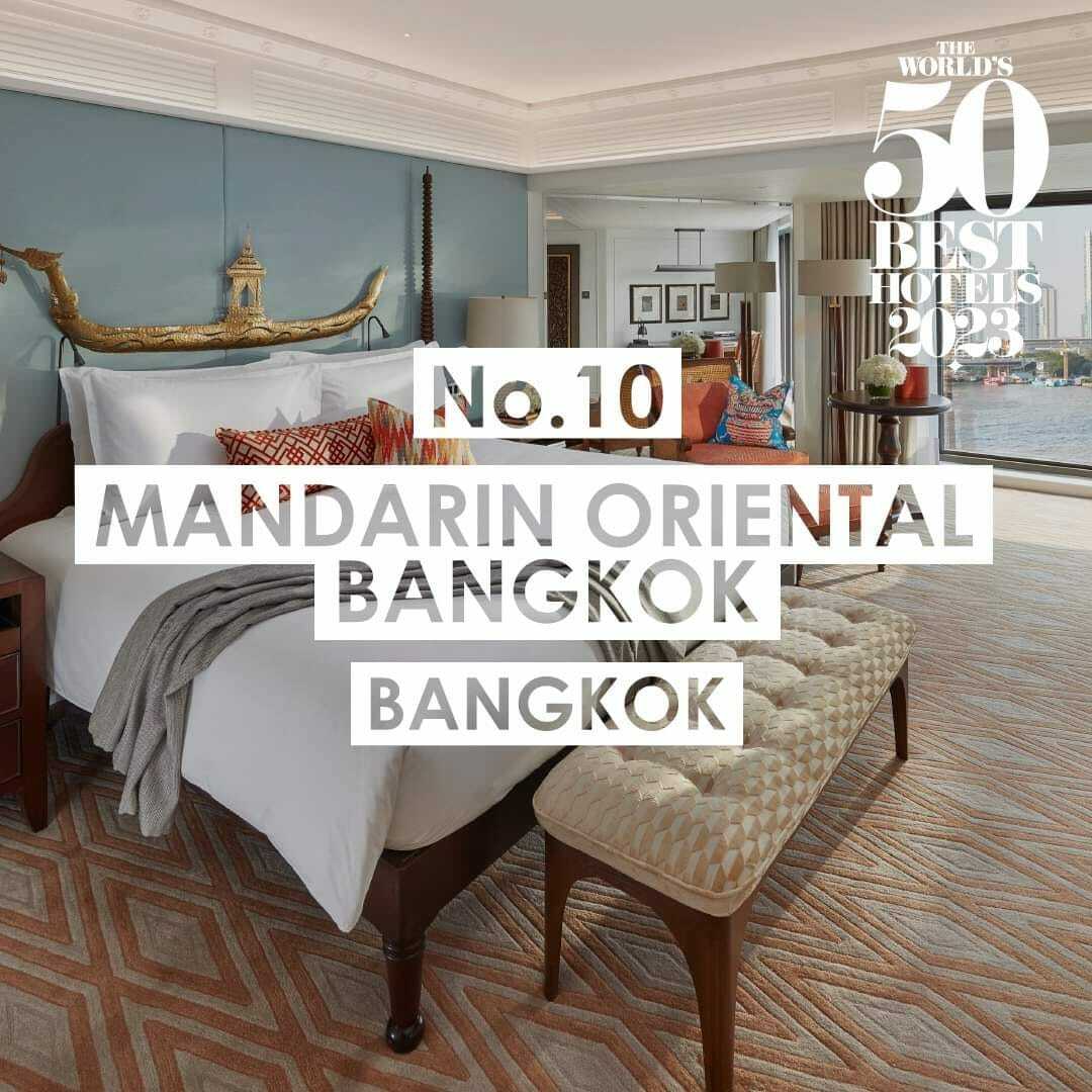 4 hotels in Bangkok made the inaugural World’s 50 Best Hotels list