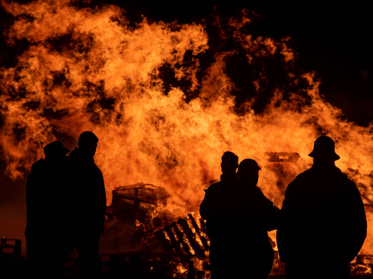 Bonfire antics