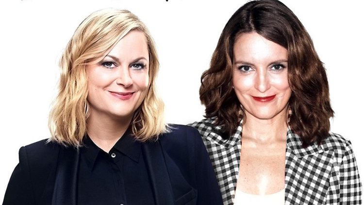 A portrait of Amy Poehler and Tina Fey.