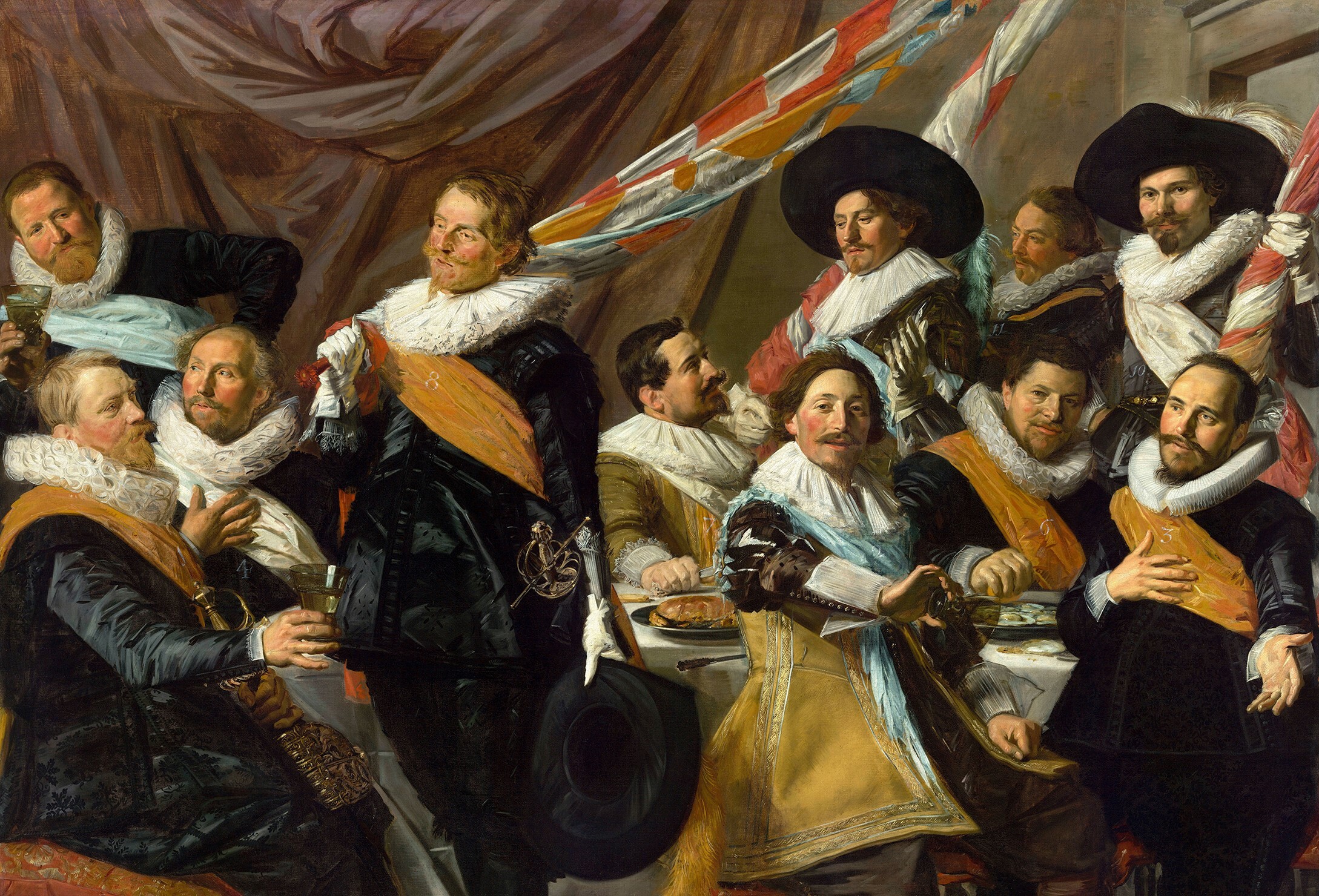 Frans Hals Banquet of the Officers of the St George Civic Guard, 1627 © Frans Hals Museum, Haarlem