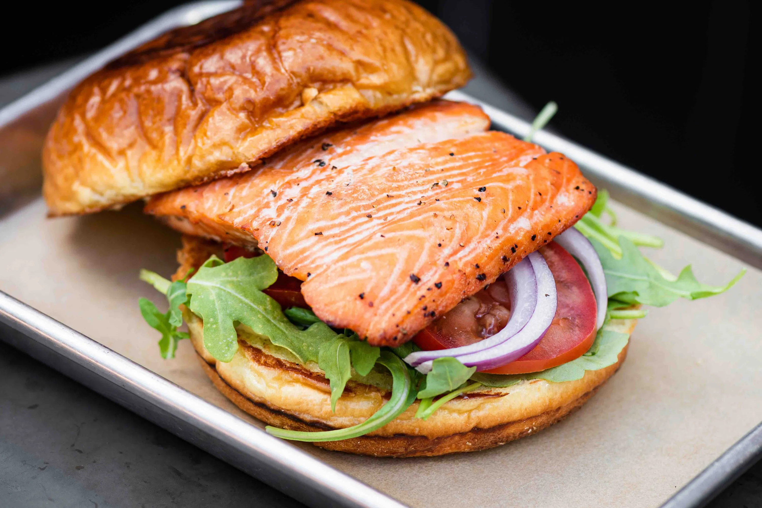 Salmon sandwich