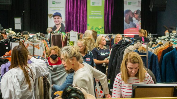 A second hand clothing sale