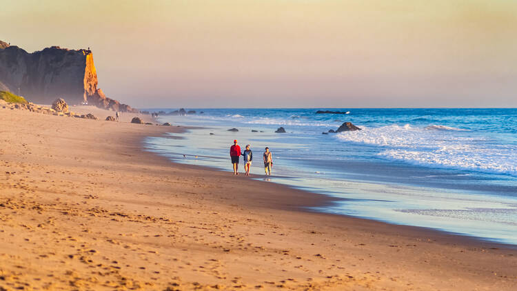 Zuma Beach in Malibu, One of the Largest and Most Popular Beaches