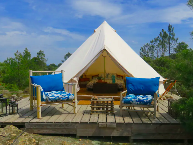 Acampada de lujo en el parque nacional de Cévennes