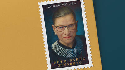 U.S. Postal Service Unveils Ruth Bader Ginsburg Stamp